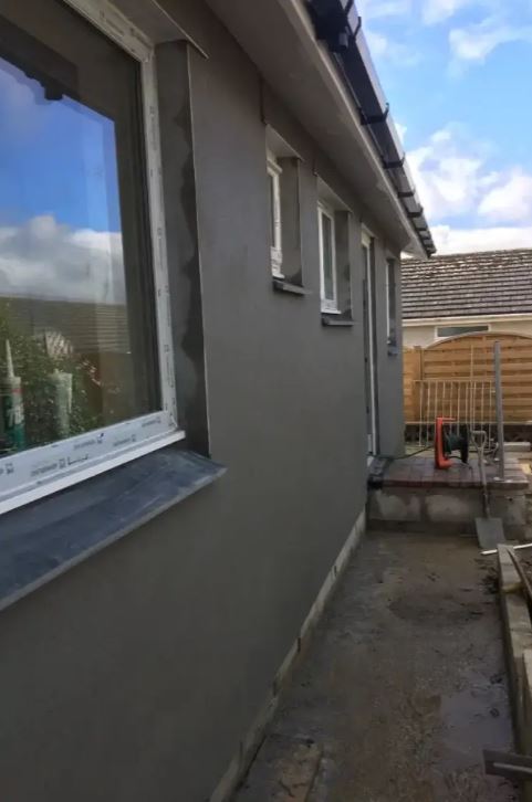 Cured render surface