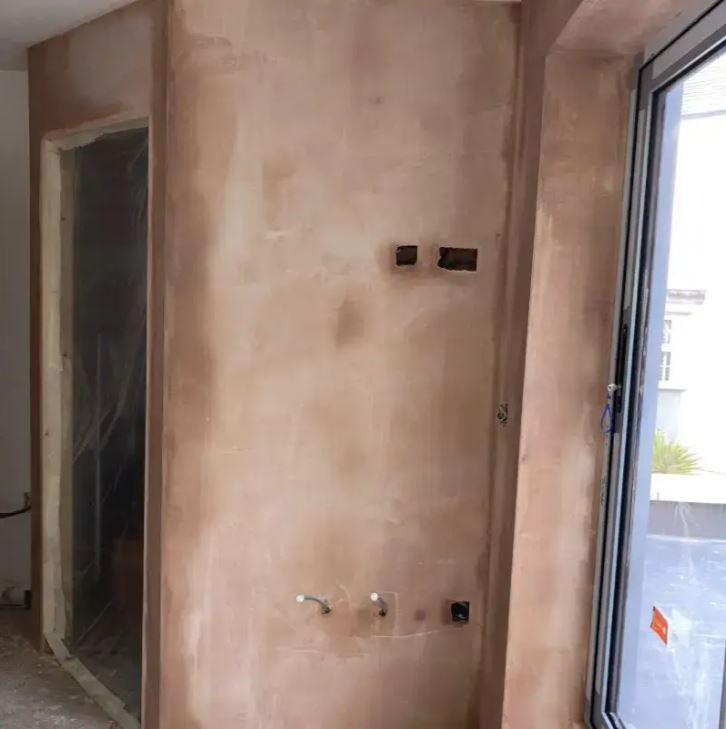 Finished plaster ready to paint